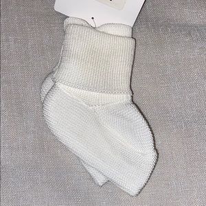 Odile premium white cotton booties